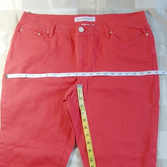 G by Giuliana Rancic tangerine jeans size 16 NWOT - Picture 5 of 6